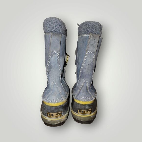 L.L.Bean Kids Winter Snow Boot Suede Rubber Size 6 - Picture 10 of 13